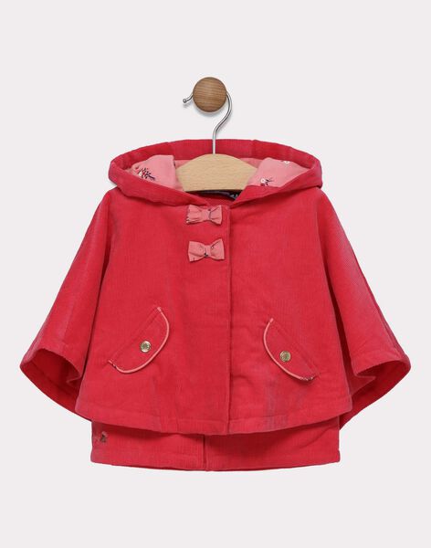 Cape Avec Veste Sans Manches Integree Bebe Fille