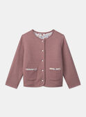 Cardigan réversible fleuri ou uni MAVETTE / 25E2PF71CAR511