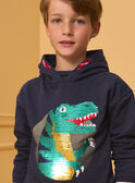 Sweat à capuche Dinosaure LITONAGE 1 / 24H3PGB1SWE070