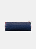 Trousse bleu marine et rose paillettés  imprimé pommes Fille NOTROUETTE / 25H4PFP1TRO070