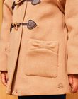 Duffle coat beige foncé DRADUFETTE / 22H2PFM2MANA014