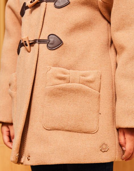 Duffle coat beige foncé DRADUFETTE / 22H2PFM2MANA014