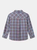 Chemise vichy à manches longues Garçon NOTRIAGE / 25H3PGP1CHMA015