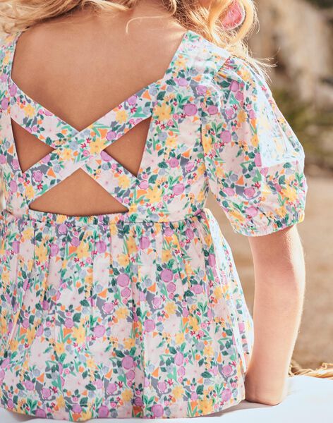 Blouse écrue à imprimé fleuri FLECHETTE / 23E2PFS1CHE001