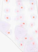 Chaussettes transparentes à fleurs mauves DASOETTE / 22H4PF51SOC961
