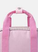 Sac à dos rose avec poche avant en tête de licorne paillettés Fille NICORNETTE / 25H4PFS1BES303