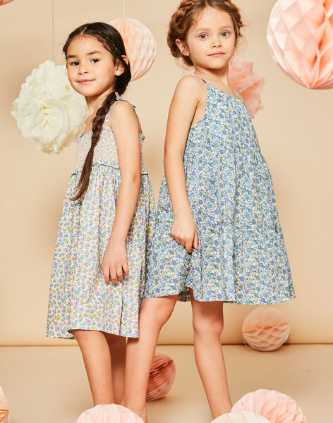 Robe courte vanille à imprimé fleuri FRUROBETTE 1 / 23E2PFX6RBS114