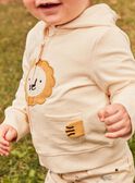 Sweat à capuche en molleton jaune FAALEX / 23E1BG81JGH114