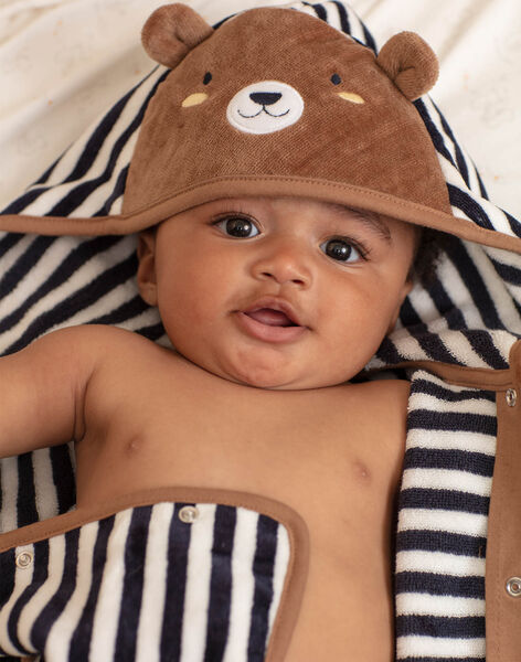 Cape De Bain A Rayures Motif Ourson Bebe Garcon Achat En Ligne Pyjama Et Grenouillere Sergentmajor