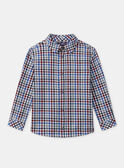 Chemise vichy à manches longues Garçon NOTRIAGE / 25H3PGP1CHMA015