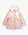 Doudoune rose à capuche DRAPOLETTE / 22H2PFN1D3E963