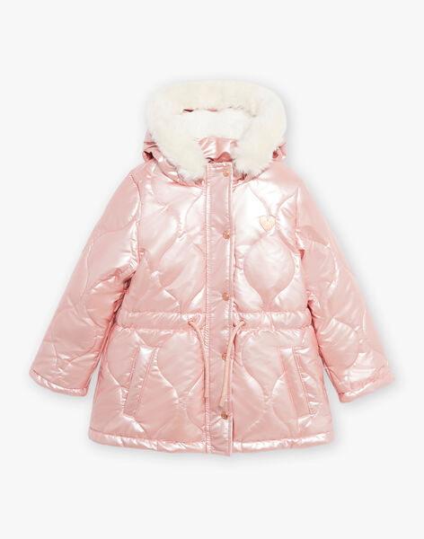 Doudoune rose à capuche DRAPOLETTE / 22H2PFN1D3E963
