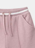 Bas de jogging rose  LAEJOETTE / 24H2PFP1JGB312