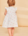 Robe et culotte blanches à imprimé fleuri FASISI / 23E1BFS1ROB001