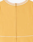 Robe jaune maille milano à détail noeud ZLOMETTE3 / 21E2PFK6ROBB106