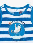 Débardeur et short bleu à imprimé à rayures FAYANN / 23E1BGR1ENSC226
