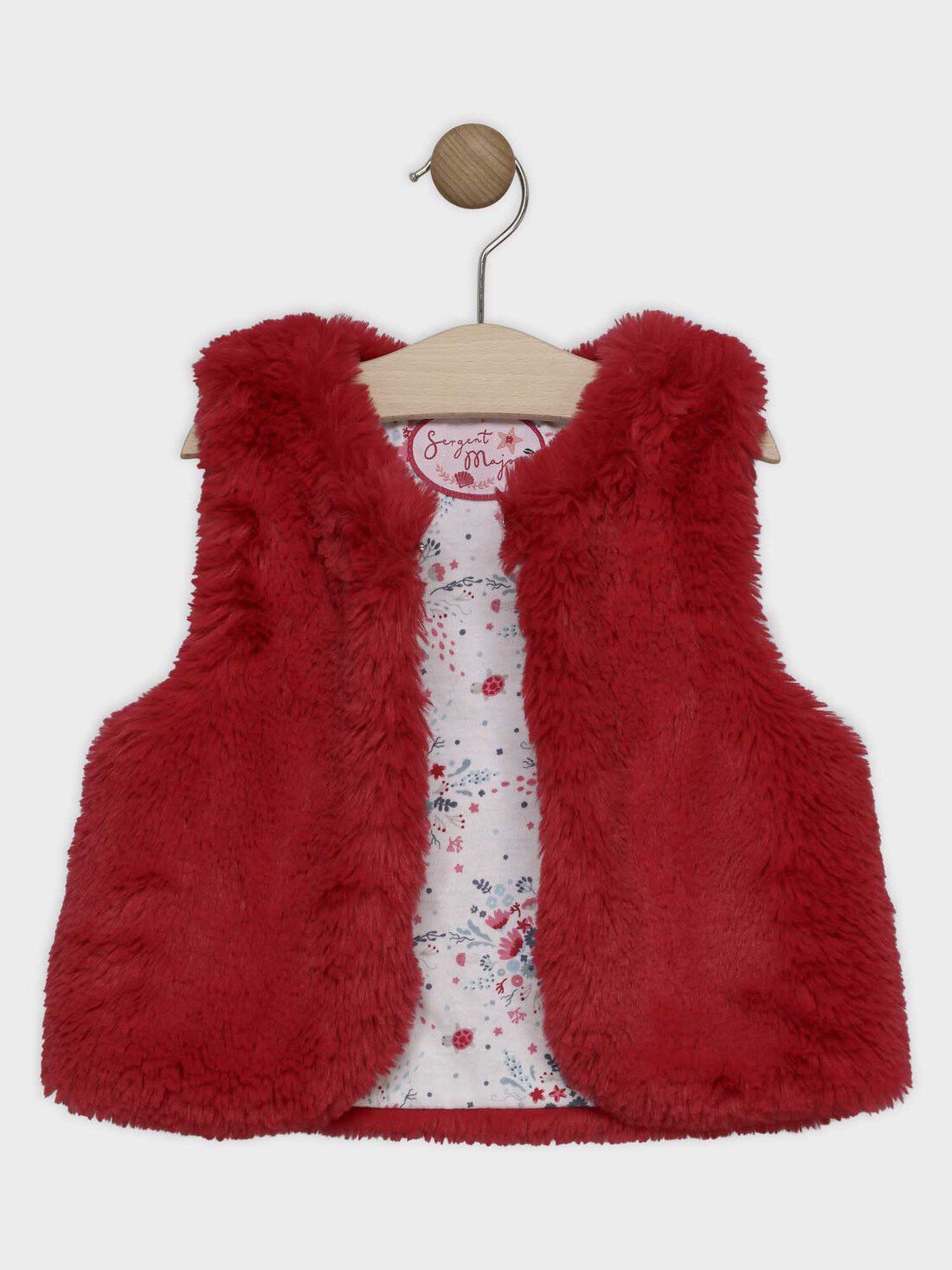 Gilet sans manche fausse fourrure doublé fille : Entre 5 et 12€ enfant |  SergentMajor