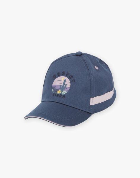 Casquette bleu canard et lilas à motif désert FLACAPAGE / 23E4PGO1CHA714