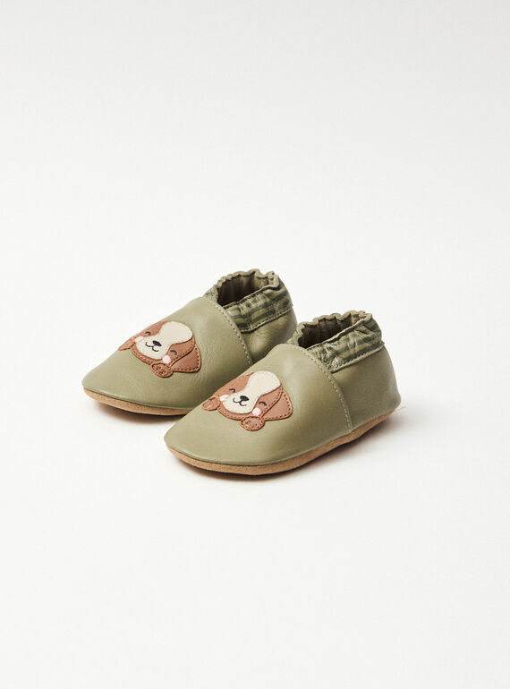 Chausson Cuir Beige NAFLAVIAN / 25F10BG31CHC811