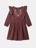 Robe gaze de coton brodée MABRODETTE / 25E2PF72ROB511