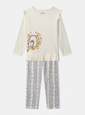 Pyjama Petite fille jersey MUIMOLETTE / 25E5PFE4PYJ005