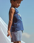 Débardeur et short bleu marine et blanc en jersey FRUPLAGE4 / 23E3PGU3ENS622