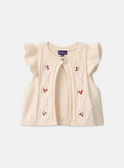 Gilet sans manches brodé LAPAULINE / 24H1BFR1CSM001