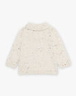 Pull beige en tricot fantaisie chiné DASALOUIS / 22H1BGY1PULA010