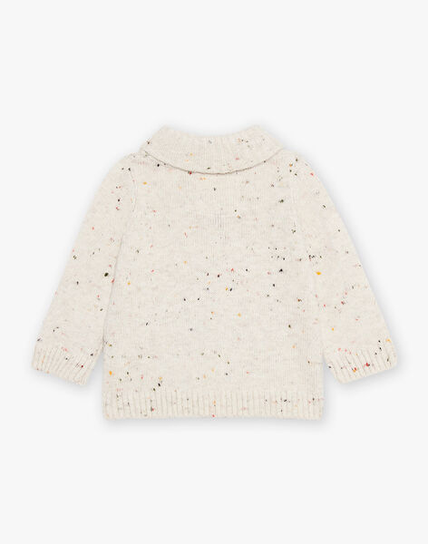 Pull beige en tricot fantaisie chiné DASALOUIS / 22H1BGY1PULA010