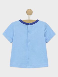 Tee shirt manches courtes bleu RAUMEO / 19E1BGP1TMC205