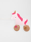 En avant la licorne : Petite licorne en bois à tirer  UNICORN PULL AL / 20J78251ANM099