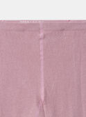 Collant rose imprimé tête de licorne aux genoux Fille NICOETTE / 25H4PFS1COL001
