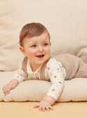 Ensemble pantalon, body et chaussettes beige et blanc LONDON / 24H0CM11ENS007