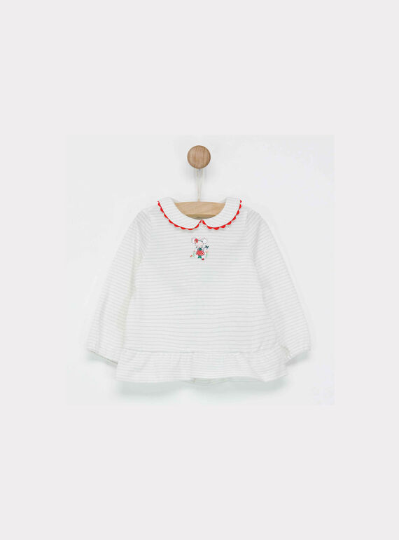 Brassière ecrue à rayures NADOUDOU / 18E1BF81BRA001