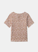 T-shirt rose à fleurs MIXETTE 2 / 25E2PF51TMC311