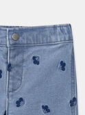 Pantalon brodé fleurs MADIANE / 25E1BF81PANP272