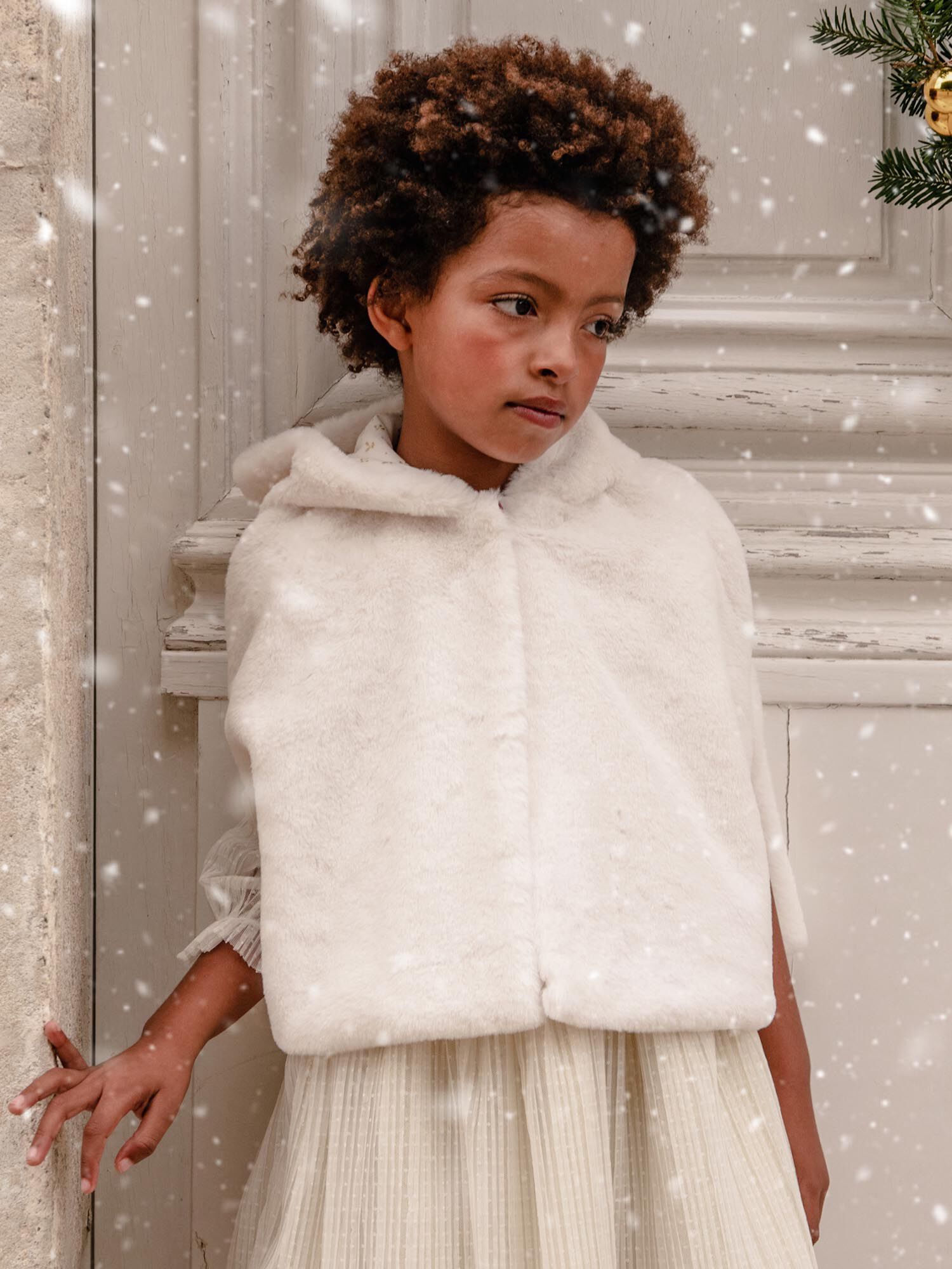 Cape deals fourrure fille