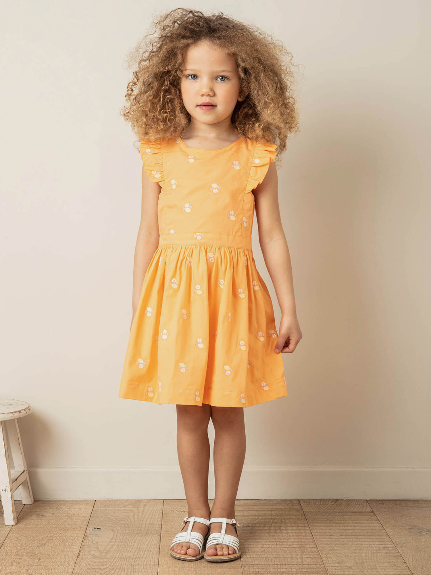 robe fille orange