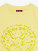 Tee Shirt Manches Courtes Jaune CAZOTAGE1 / 22E3PGF3TMCB104