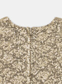 Robe à sequins dorés LEINETTE / 24H2PFT2ROB005