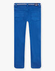 Pantalon slim en twill bleu DABRAGE / 22H3PG51PANC207