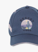 Casquette bleu canard et lilas à motif désert FLACAPAGE / 23E4PGO1CHA714