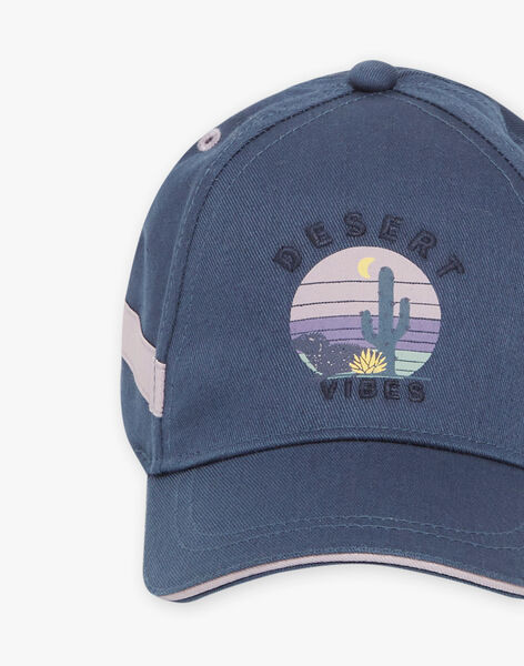 Casquette bleu canard et lilas à motif désert FLACAPAGE / 23E4PGO1CHA714