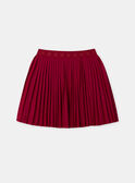 Jupe plissé rouge Fille NIXAMETTE 2 / 25H2PFH3JUPF510