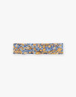Chemisier écru avec legging et bandeau bleu marine à fleurs 23E1BF81ENS001