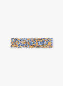 Chemisier écru avec legging et bandeau bleu marine à fleurs 23E1BF81ENS001