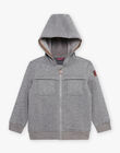Gilet à capuche gris DESIPAGE / 22H3PGF1GILJ922
