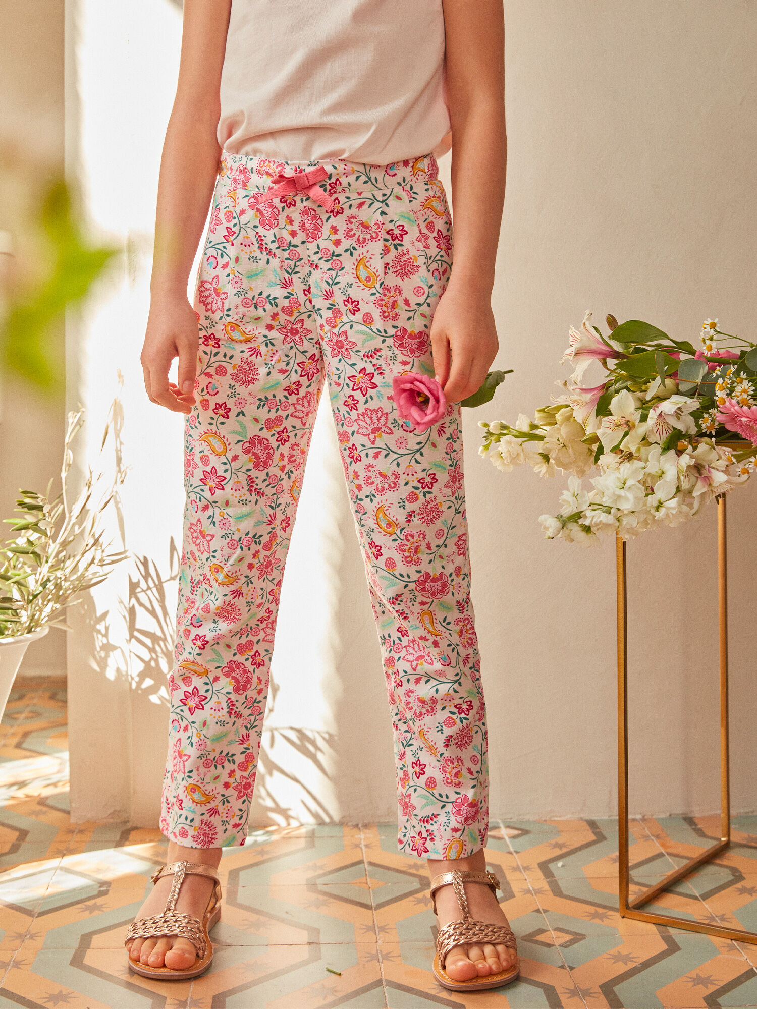 Pantalon Rose Fille Sergent Major
