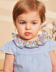 Blouse et bloomer ciel à imprimé fleuri et à rayures FASOLAL / 23E1BFS1ENS020