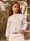 Veste violette brodée MLEJAKETTE / 25E2PFO1VES328